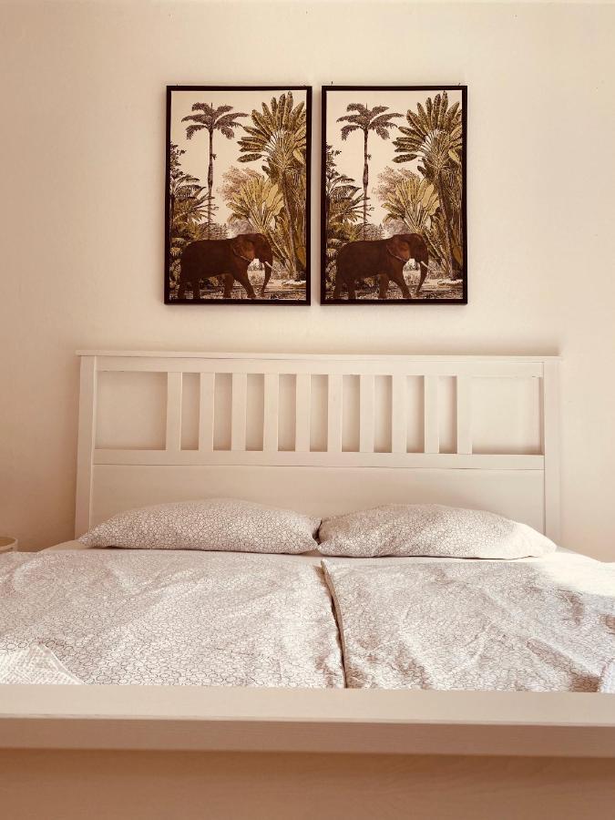 Tm Aparts Dortmund Exterior photo A bed with a headboard